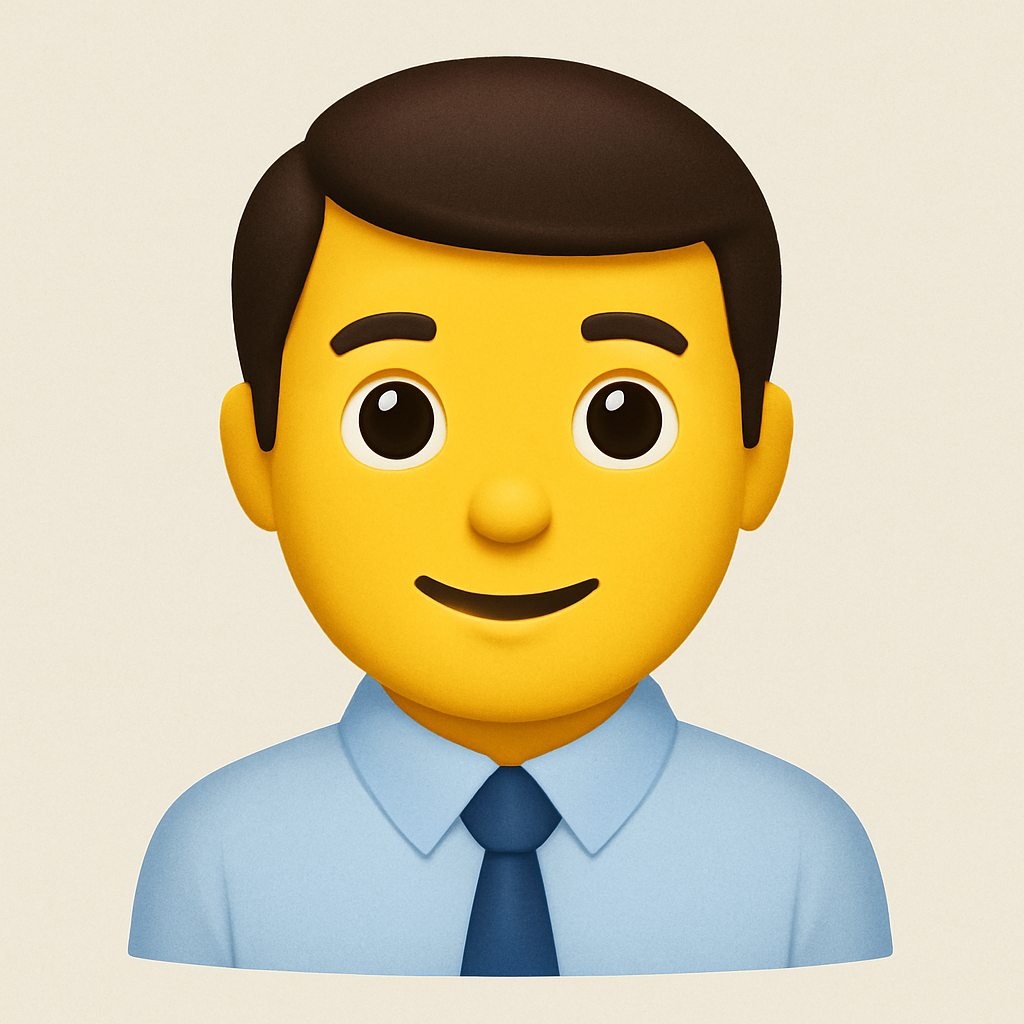 Crea un emoji como si fuera un ejecutivo Una camisa con corbata-1